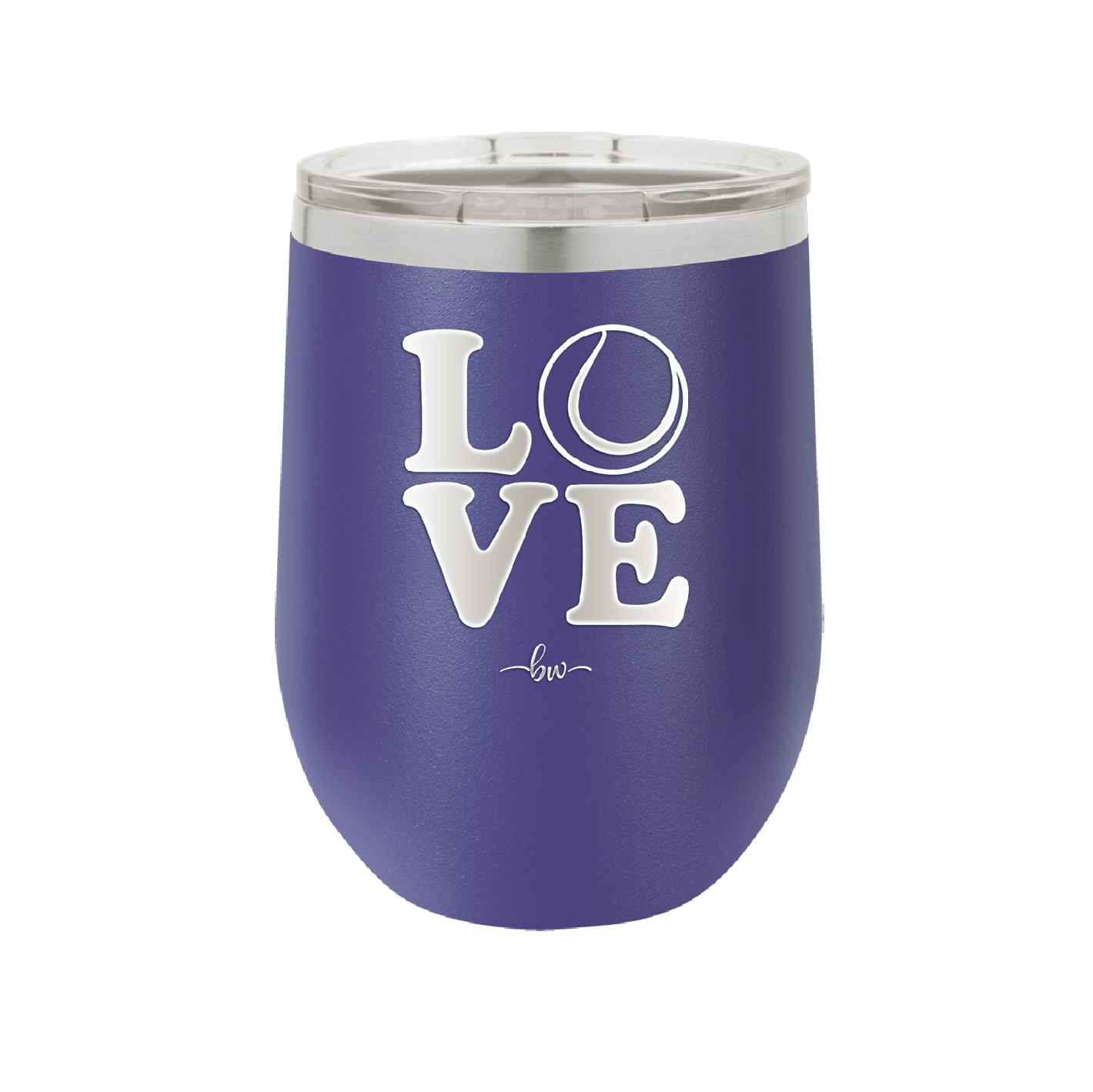 LOVE with Tennis Ball - Laser Engraved Stainless Steel Drinkware - 1920 -