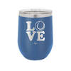 LOVE with Tennis Ball - Laser Engraved Stainless Steel Drinkware - 1920 -