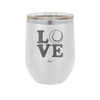 LOVE with Tennis Ball - Laser Engraved Stainless Steel Drinkware - 1920 -