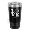 LOVE with Tennis Ball - Laser Engraved Stainless Steel Drinkware - 1920 -
