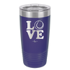 LOVE with Tennis Ball - Laser Engraved Stainless Steel Drinkware - 1920 -