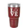 LOVE with Tennis Ball - Laser Engraved Stainless Steel Drinkware - 1920 -