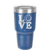 LOVE with Tennis Ball - Laser Engraved Stainless Steel Drinkware - 1920 -