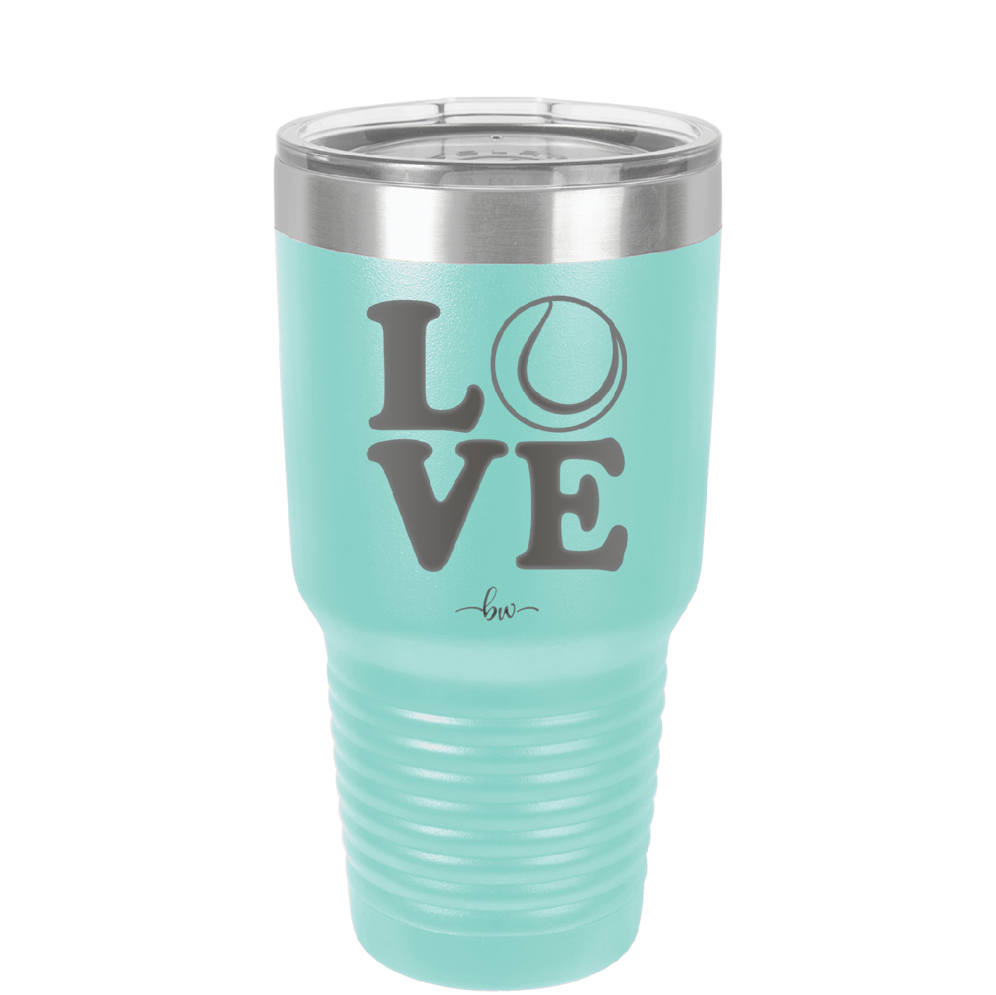 LOVE with Tennis Ball - Laser Engraved Stainless Steel Drinkware - 1920 -