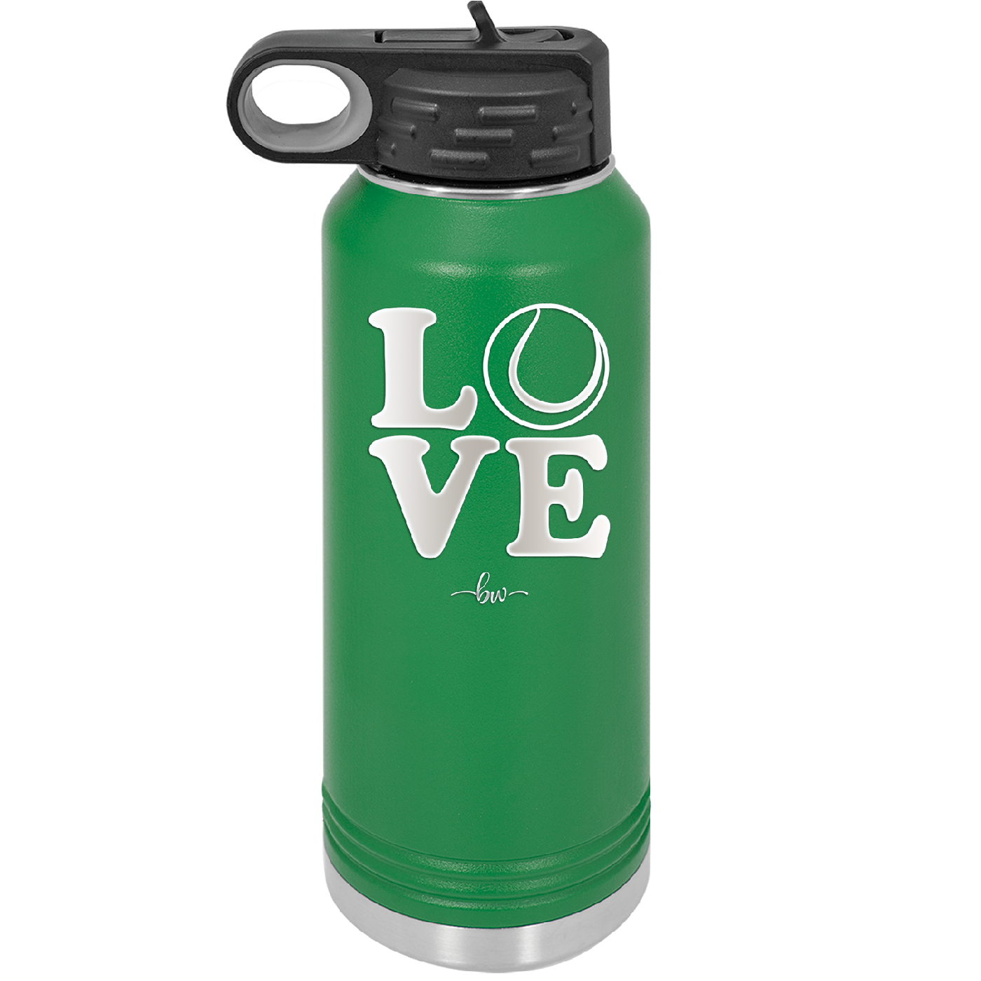 LOVE with Tennis Ball - Laser Engraved Stainless Steel Drinkware - 1920 -