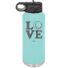 LOVE with Tennis Ball - Laser Engraved Stainless Steel Drinkware - 1920 -