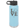 LOVE with Tennis Ball - Laser Engraved Stainless Steel Drinkware - 1920 -