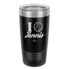 I Heart Tennis - Laser Engraved Stainless Steel Drinkware - 1921 -