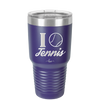 I Heart Tennis - Laser Engraved Stainless Steel Drinkware - 1921 -