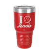 I Heart Tennis - Laser Engraved Stainless Steel Drinkware - 1921 -