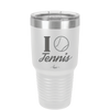 I Heart Tennis - Laser Engraved Stainless Steel Drinkware - 1921 -