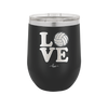 LOVE with Volleyball - Laser Engraved Stainless Steel Drinkware - 1924 -
