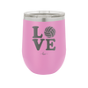 LOVE with Volleyball - Laser Engraved Stainless Steel Drinkware - 1924 -