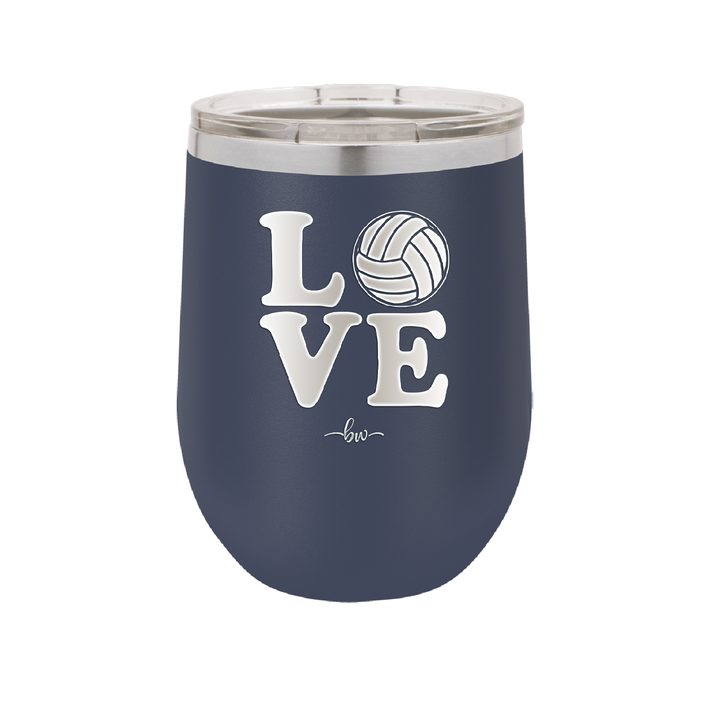 LOVE with Volleyball - Laser Engraved Stainless Steel Drinkware - 1924 -