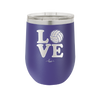 LOVE with Volleyball - Laser Engraved Stainless Steel Drinkware - 1924 -