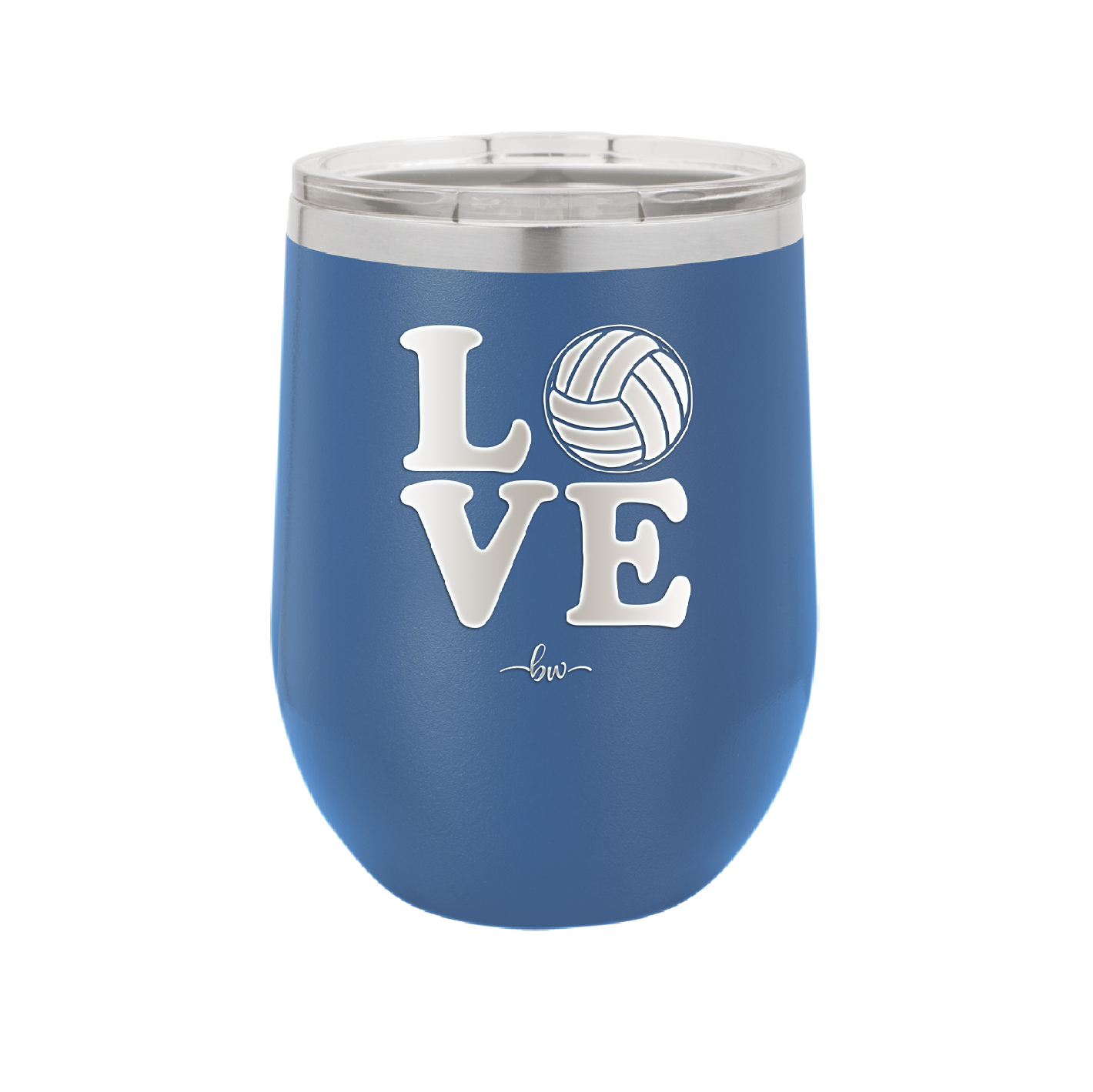 LOVE with Volleyball - Laser Engraved Stainless Steel Drinkware - 1924 -