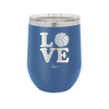 LOVE with Volleyball - Laser Engraved Stainless Steel Drinkware - 1924 -