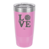 LOVE with Volleyball - Laser Engraved Stainless Steel Drinkware - 1924 -