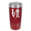 LOVE with Volleyball - Laser Engraved Stainless Steel Drinkware - 1924 -