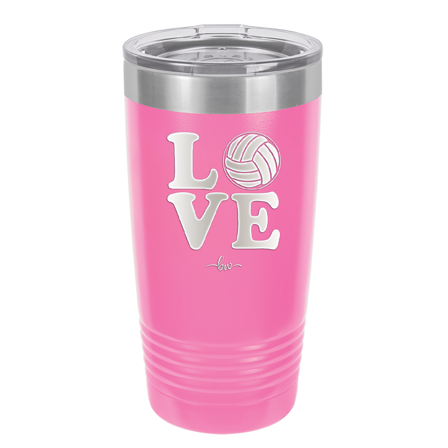 LOVE with Volleyball - Laser Engraved Stainless Steel Drinkware - 1924 -