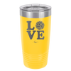 LOVE with Volleyball - Laser Engraved Stainless Steel Drinkware - 1924 -