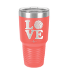 LOVE with Volleyball - Laser Engraved Stainless Steel Drinkware - 1924 -