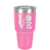 LOVE with Volleyball - Laser Engraved Stainless Steel Drinkware - 1924 -