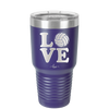 LOVE with Volleyball - Laser Engraved Stainless Steel Drinkware - 1924 -