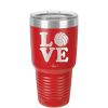 LOVE with Volleyball - Laser Engraved Stainless Steel Drinkware - 1924 -