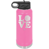 LOVE with Volleyball - Laser Engraved Stainless Steel Drinkware - 1924 -