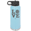 LOVE with Volleyball - Laser Engraved Stainless Steel Drinkware - 1924 -