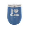 I Heart Volleyball - Laser Engraved Stainless Steel Drinkware - 1925 -