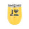 I Heart Volleyball - Laser Engraved Stainless Steel Drinkware - 1925 -