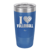 I Heart Volleyball - Laser Engraved Stainless Steel Drinkware - 1925 -