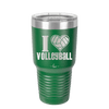 I Heart Volleyball - Laser Engraved Stainless Steel Drinkware - 1925 -