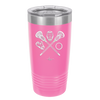 Lacrosse Crossed Sticks with Gear - Laser Engraved Stainless Steel Drinkware - 1941 -