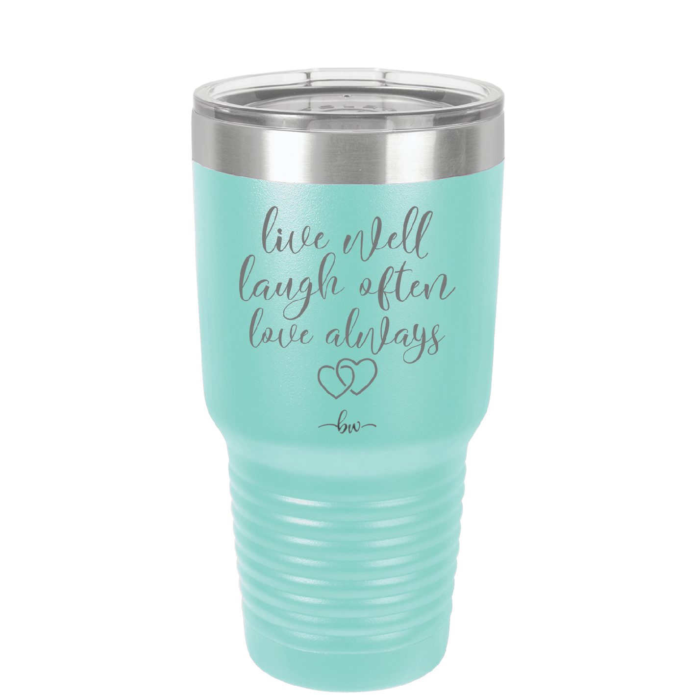 Live Well Laugh Often Love Always - Laser Engraved Stainless Steel Drinkware - 1945 -
