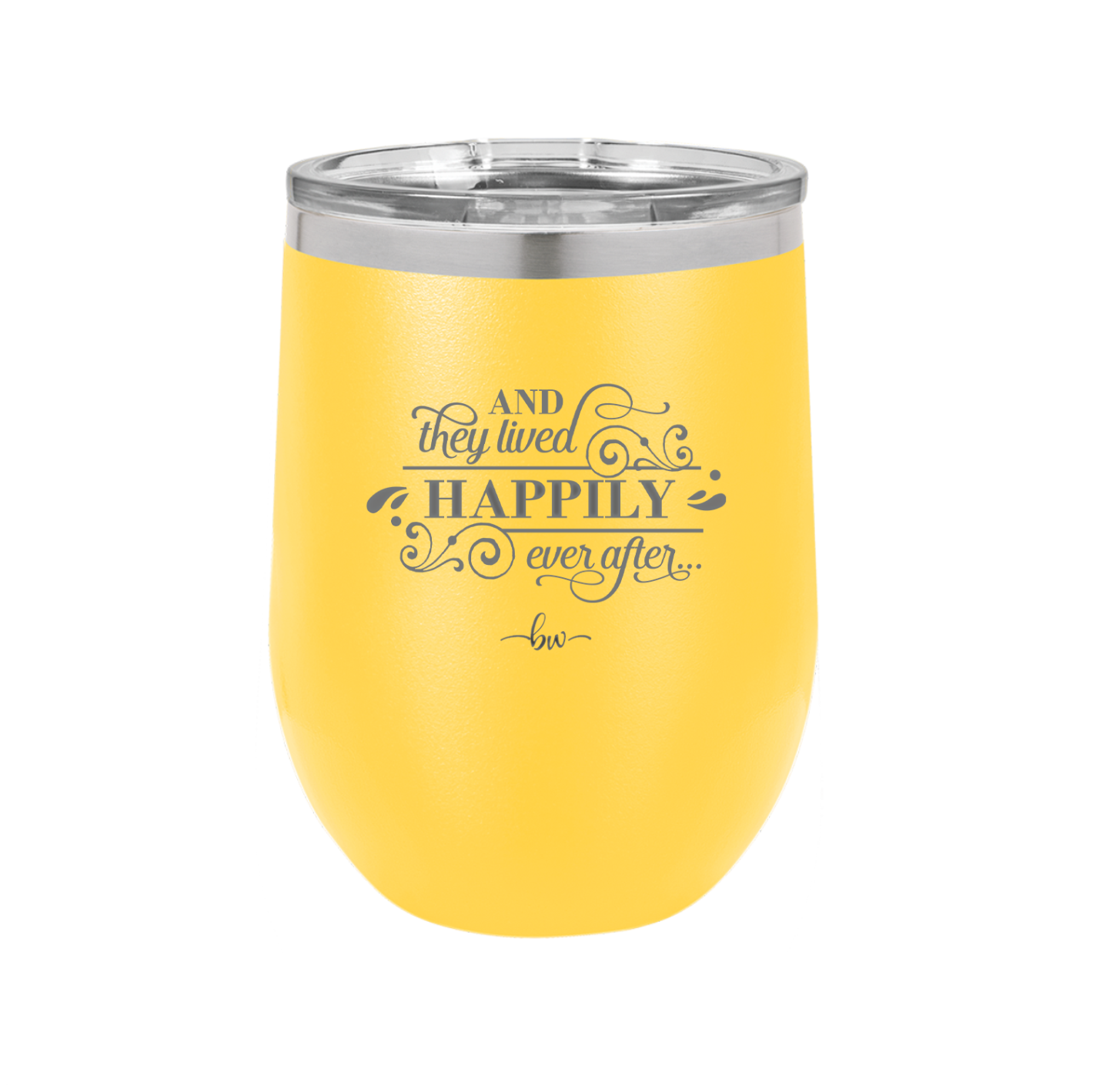 And They Lived Happily Ever After - Laser Engraved Stainless Steel Drinkware - 1946 -