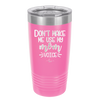 Don't Make Me Use My Mom Voice - Laser Engraved Stainless Steel Drinkware - 1962 -