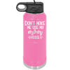 Don't Make Me Use My Mom Voice - Laser Engraved Stainless Steel Drinkware - 1962 -