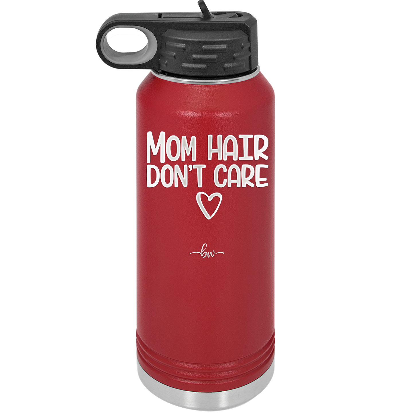 Mom Hair Don't Care - Laser Engraved Stainless Steel Drinkware - 1964 -