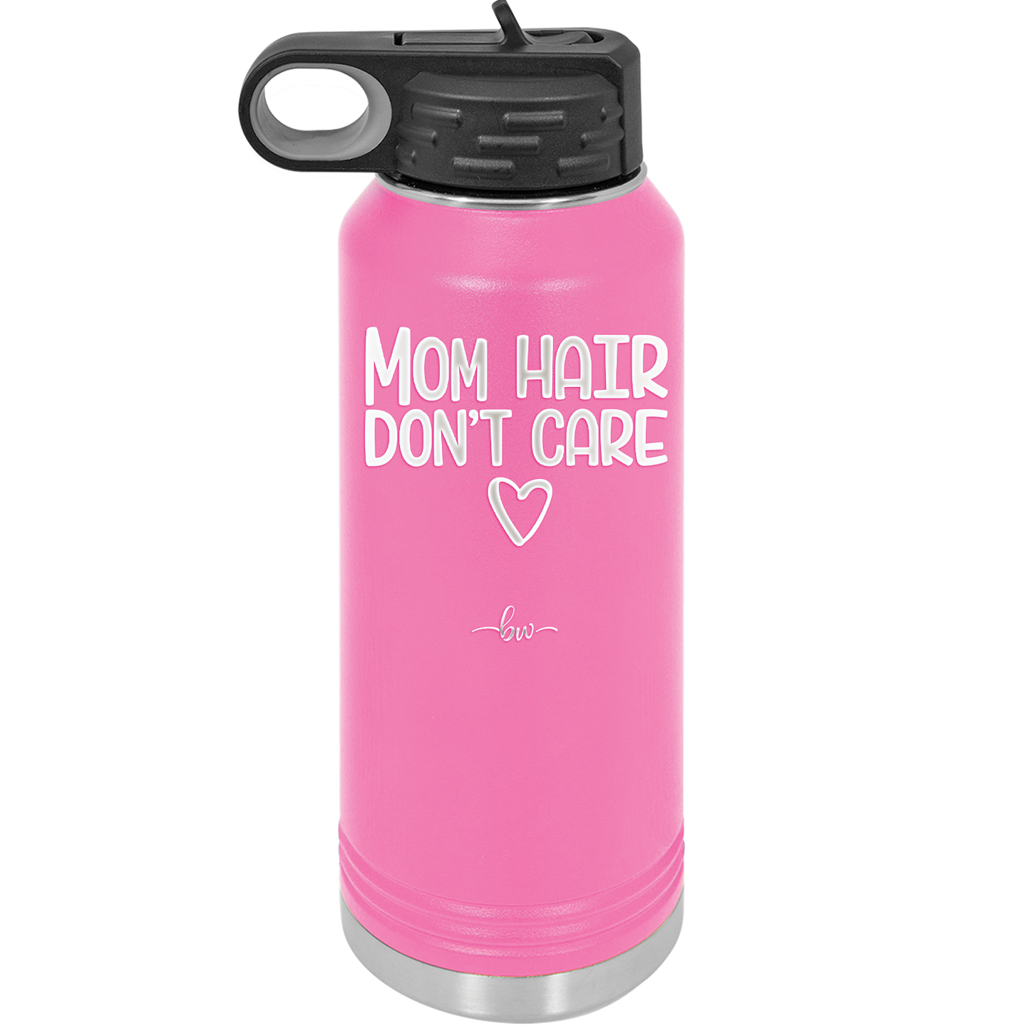 Mom Hair Don't Care - Laser Engraved Stainless Steel Drinkware - 1964 -