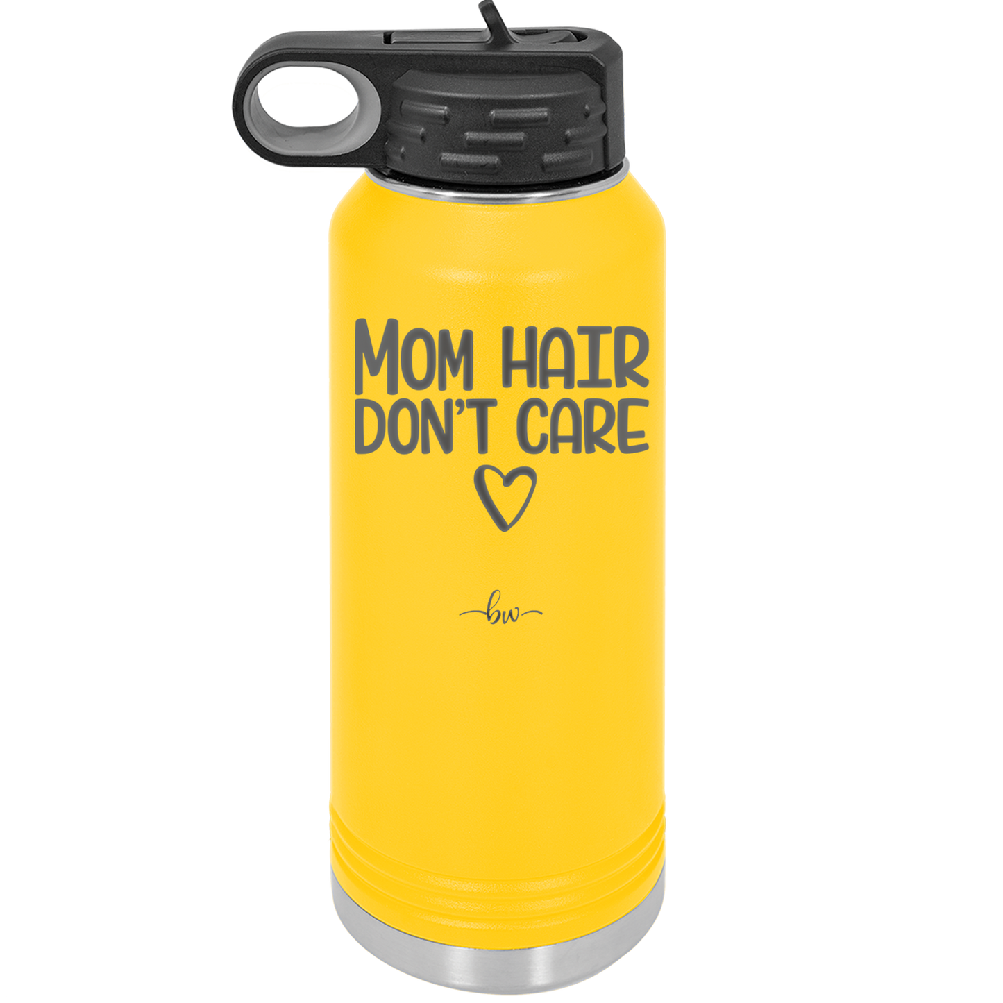 Mom Hair Don't Care - Laser Engraved Stainless Steel Drinkware - 1964 -