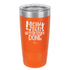Messy Bun Gettin' Stuff Done - Laser Engraved Stainless Steel Drinkware - 1965 -