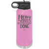 Messy Bun Gettin' Stuff Done - Laser Engraved Stainless Steel Drinkware - 1965 -