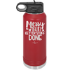 Messy Bun Gettin' Stuff Done - Laser Engraved Stainless Steel Drinkware - 1965 -