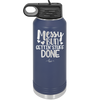 Messy Bun Gettin' Stuff Done - Laser Engraved Stainless Steel Drinkware - 1965 -