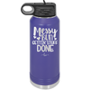Messy Bun Gettin' Stuff Done - Laser Engraved Stainless Steel Drinkware - 1965 -
