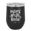 Mom Wife Boss - Laser Engraved Stainless Steel Drinkware - 1967 -