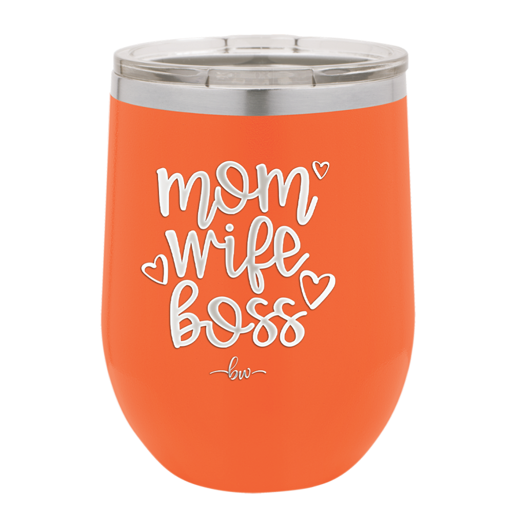 Mom Wife Boss - Laser Engraved Stainless Steel Drinkware - 1967 -